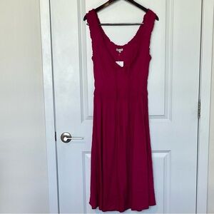 Patrons of Peace Magenta Maxi Dress